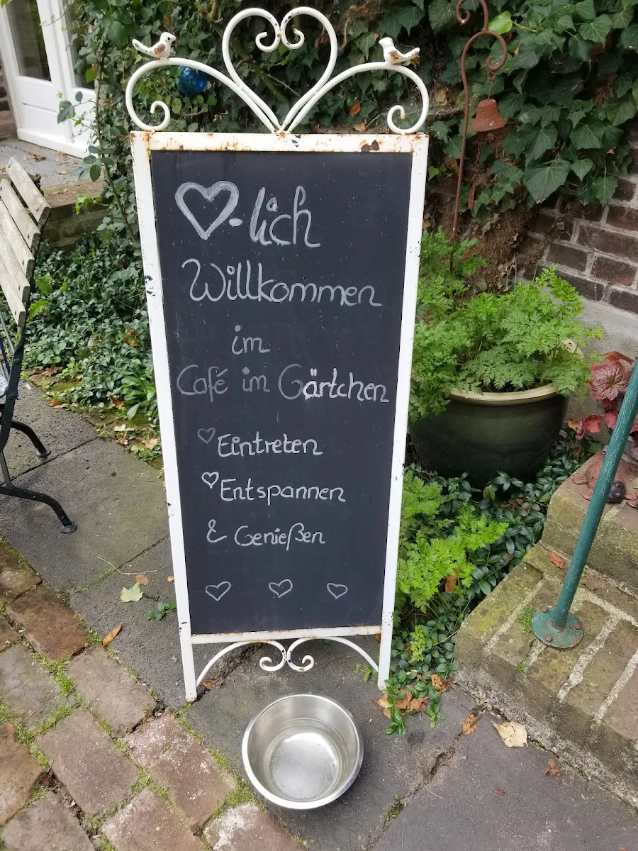 Speisekarte, Café im Gärtchen