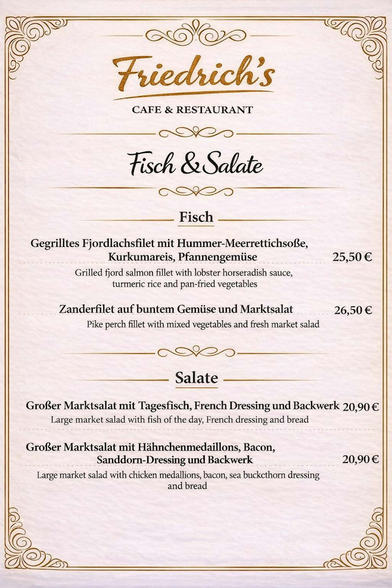 Restaurant Friedrichs Titelbild