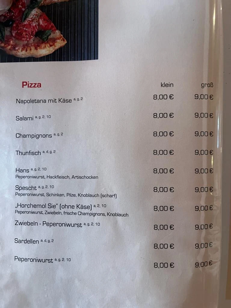 Speisekarte photo 1