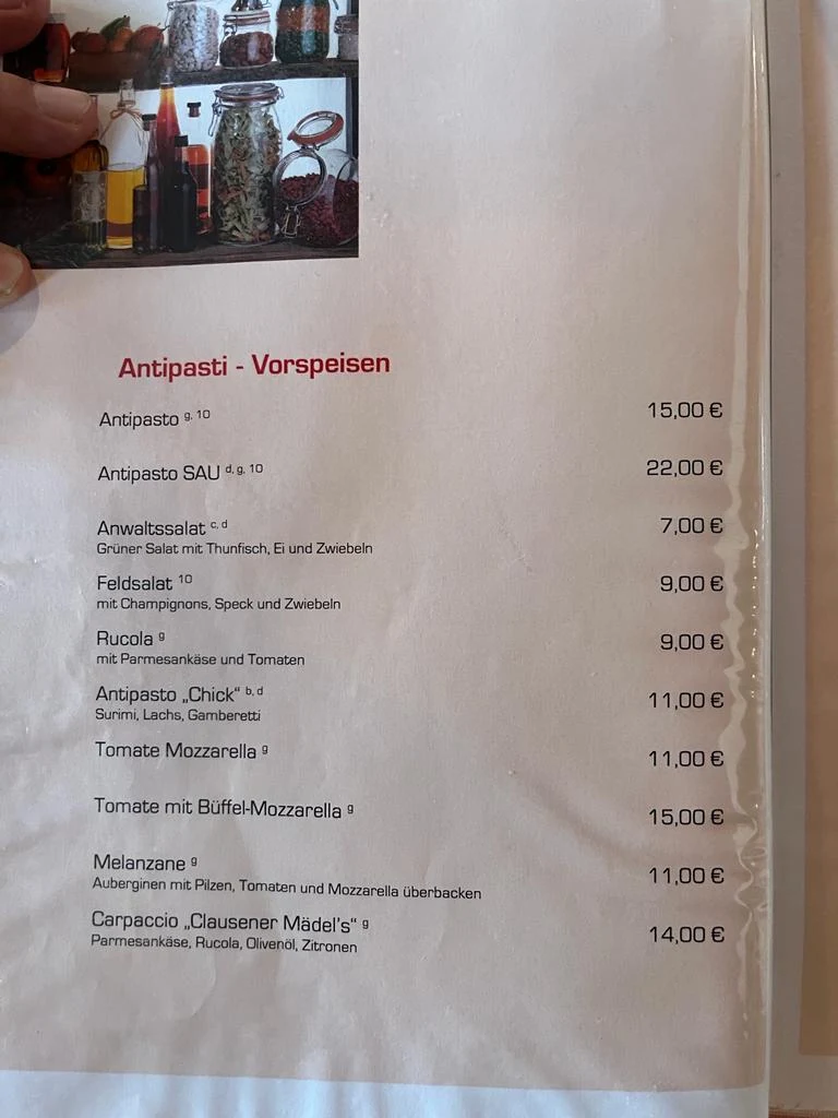 Speisekarte photo 2