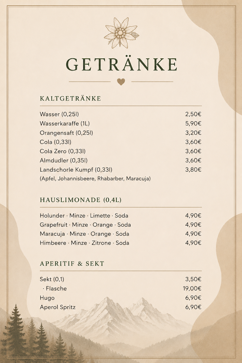Speisekarte photo 3