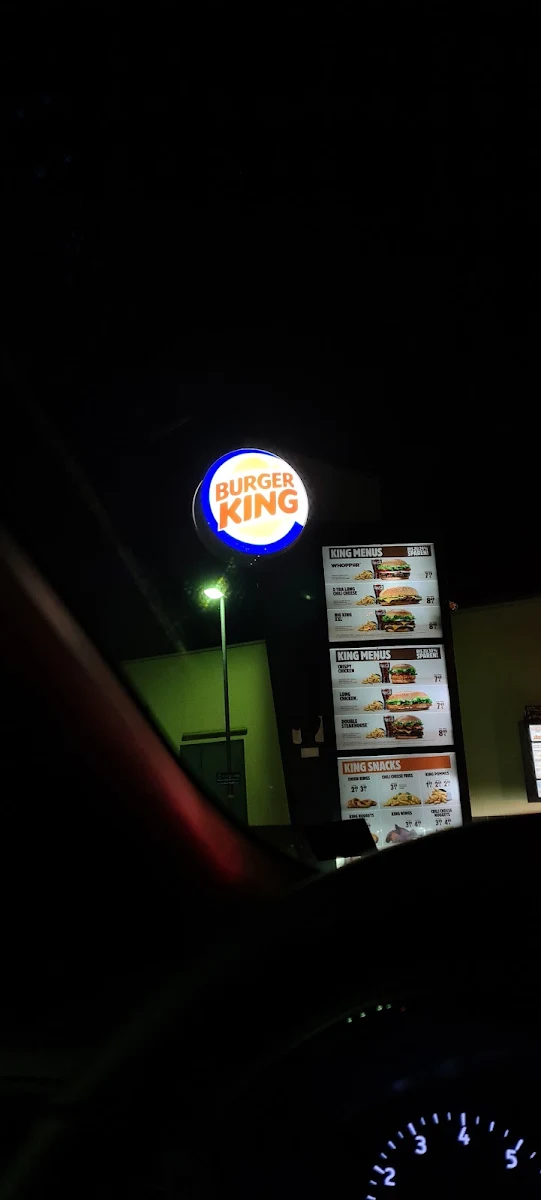 Speisekarte, Burger King Euskirchen