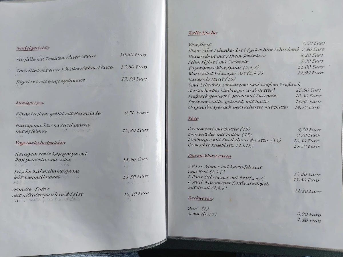 Speisekarte photo 2