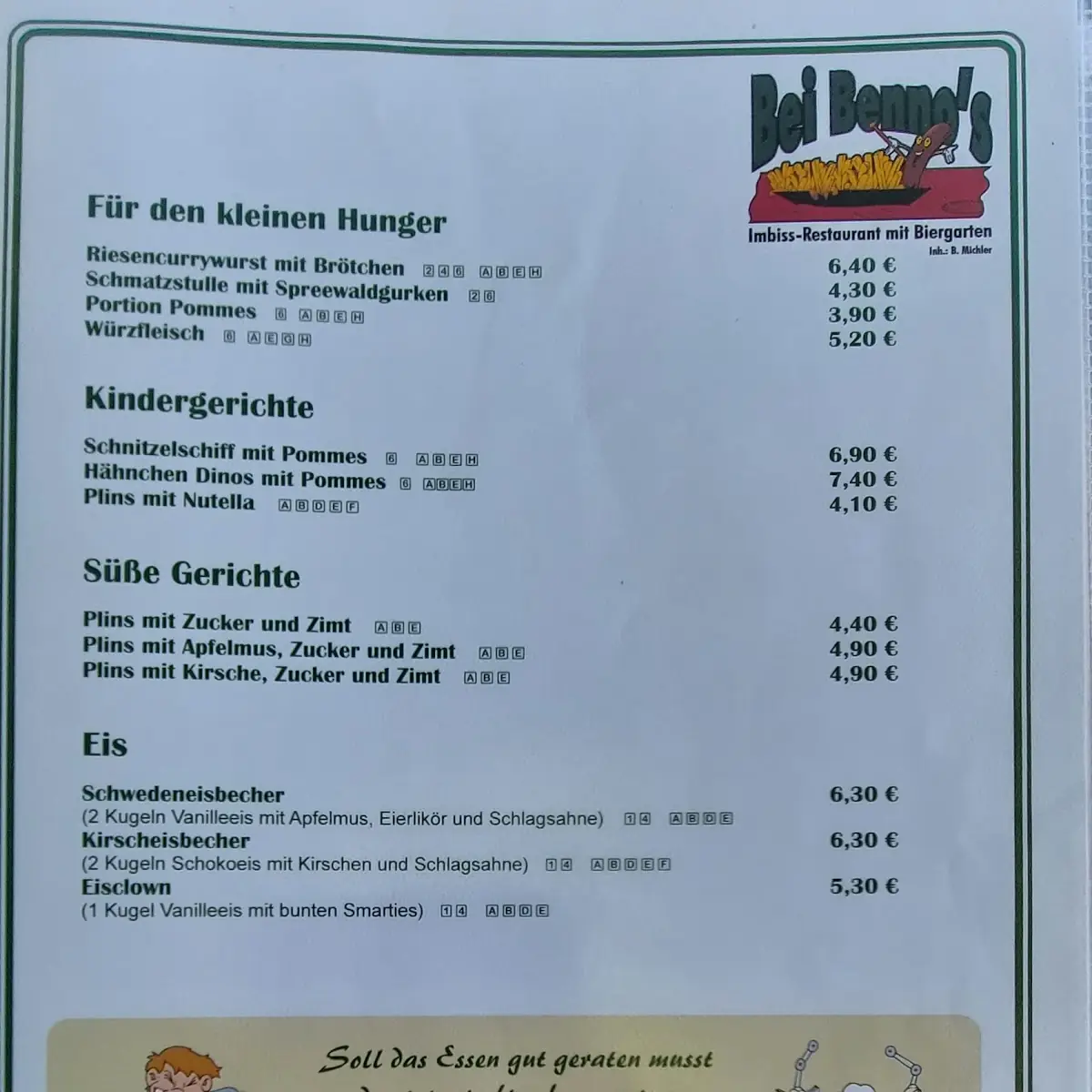 Speisekarte photo 1