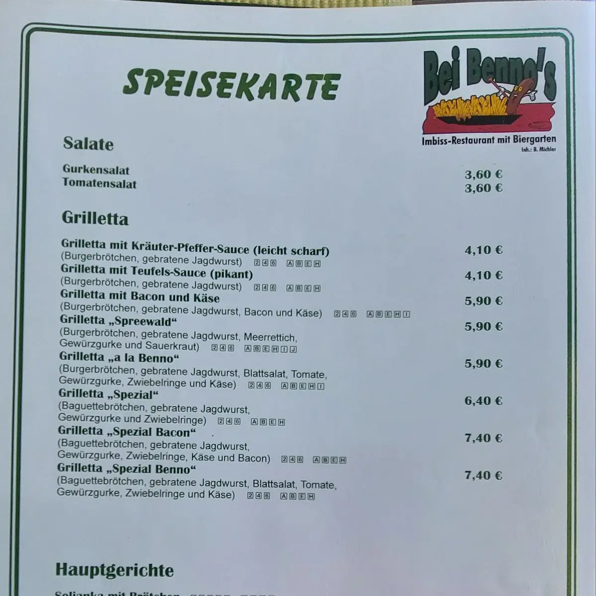 Speisekarte photo 2