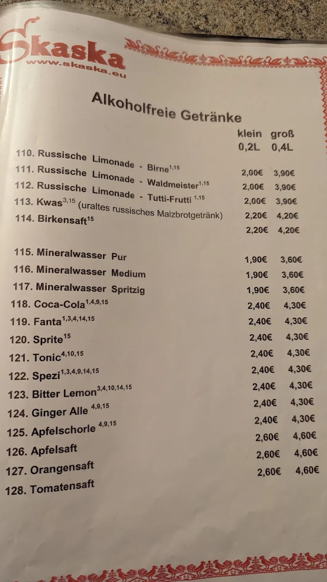 Speisekarte photo 6