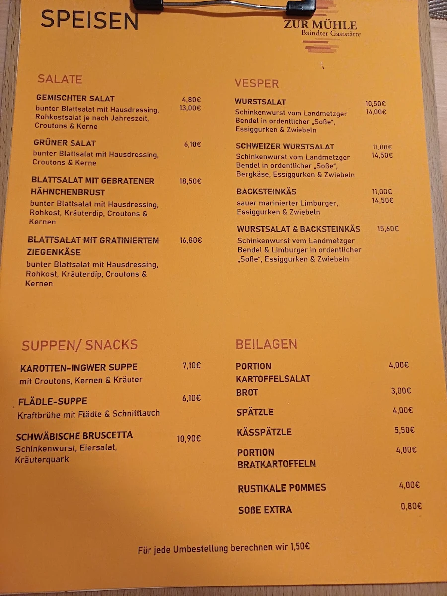 Speisekarte photo 1