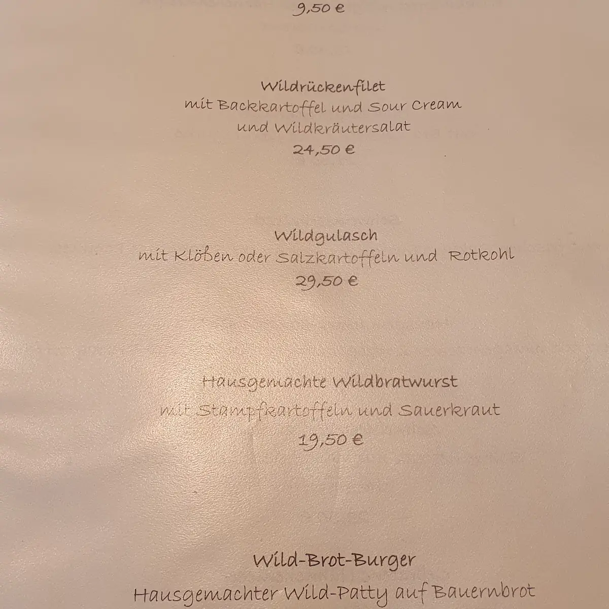 Speisekarte photo 2