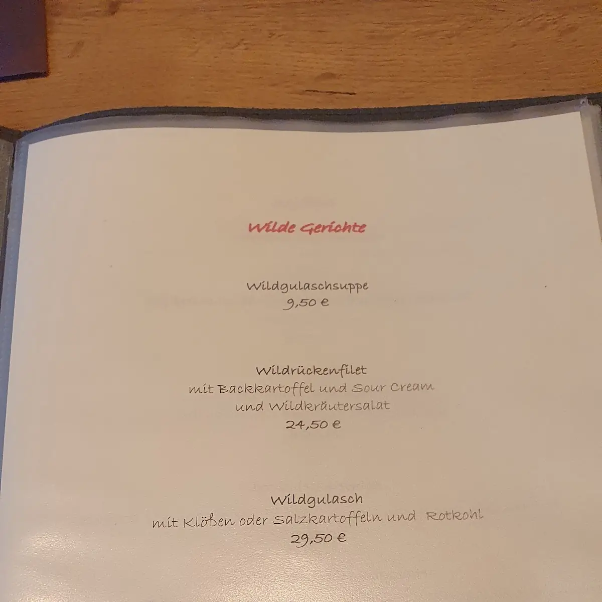Speisekarte photo 5