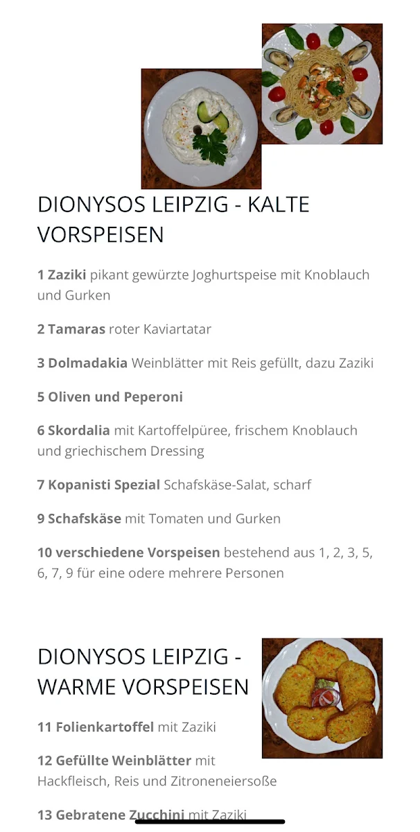 Speisekarte photo 1