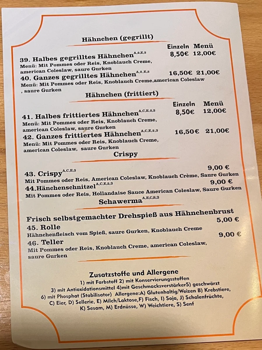 Speisekarte photo 2