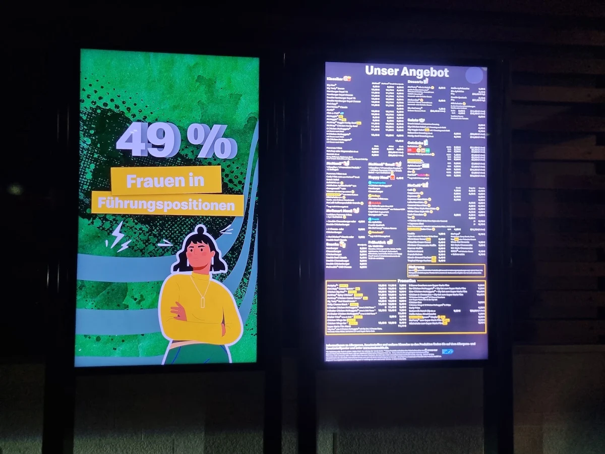 Speisekarte, McDonald's