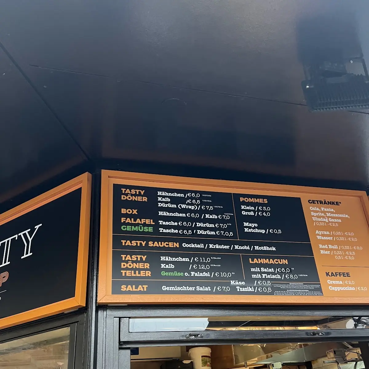 Speisekarte, TASTY KEBAP