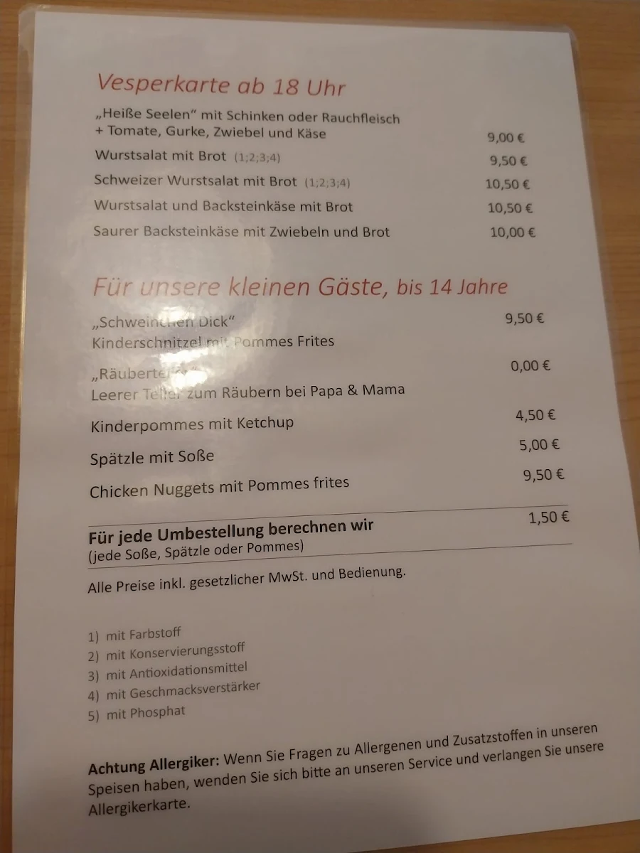 Speisekarte photo 2