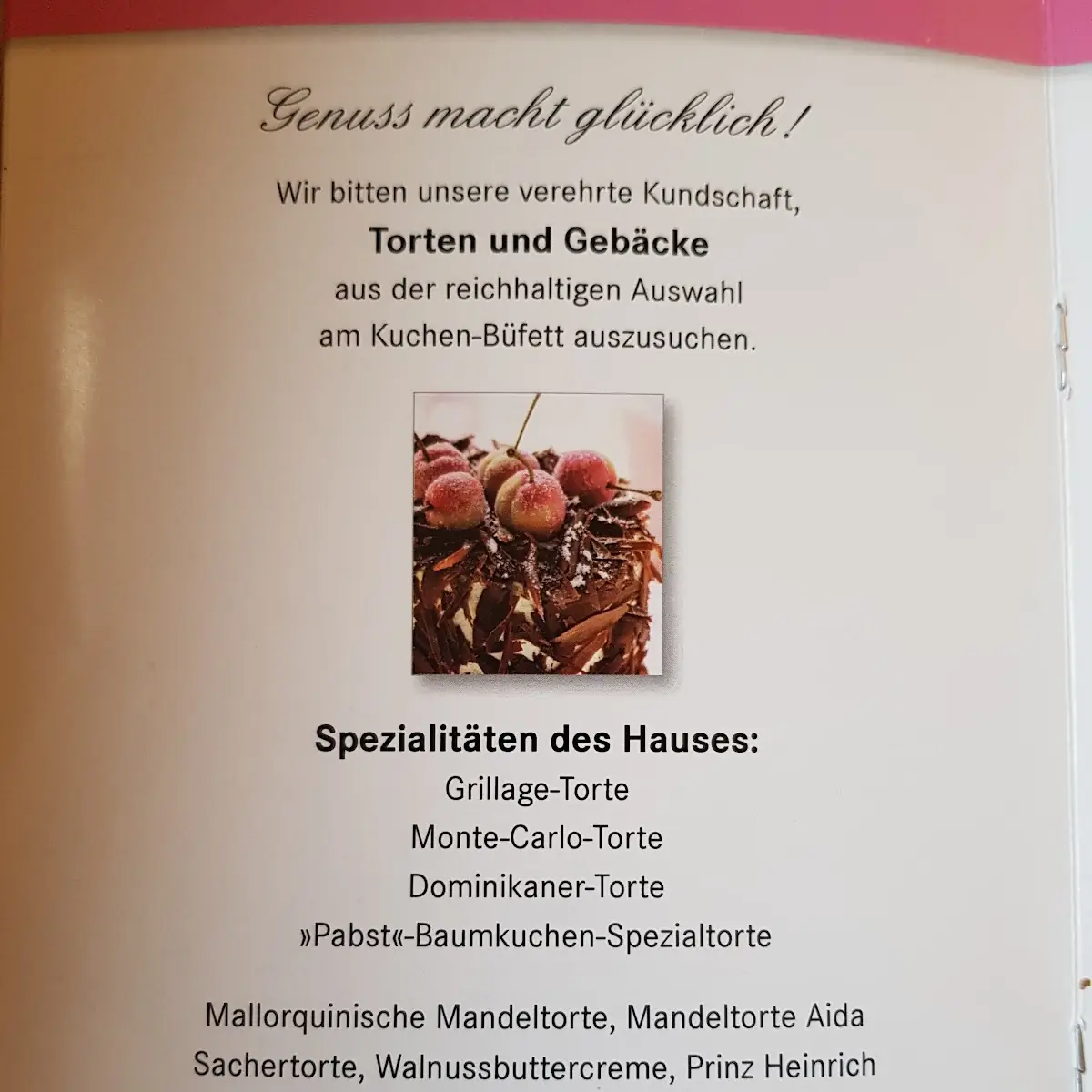 Speisekarte photo 3