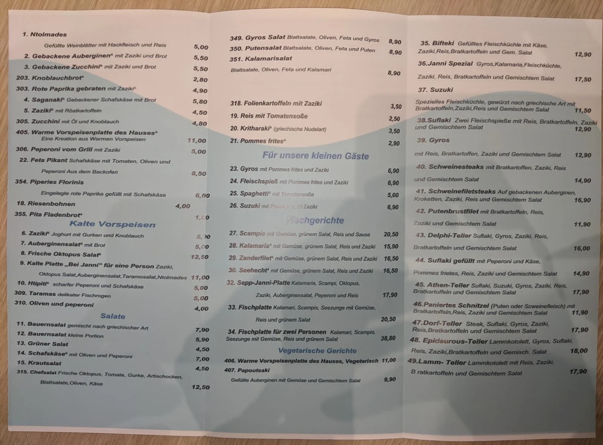 Speisekarte photo 1