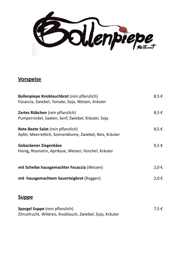 Speisekarte photo 2