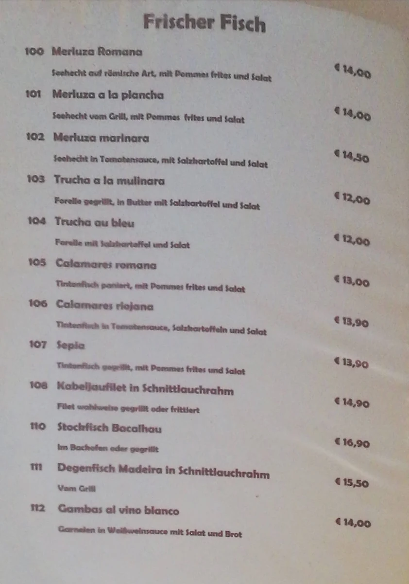 Speisekarte photo 4