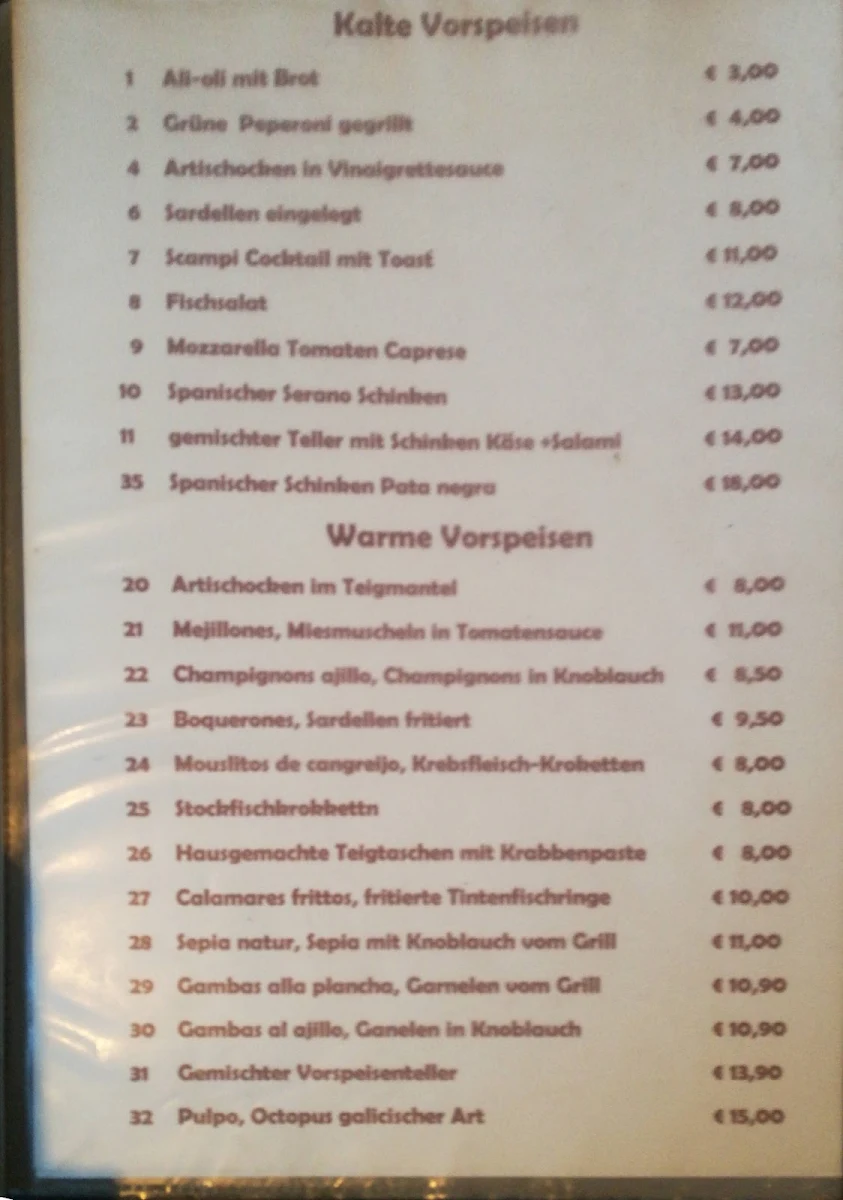 Speisekarte photo 5