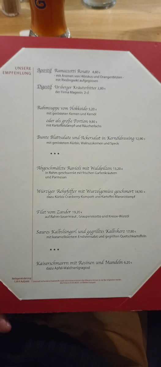 Speisekarte photo 6