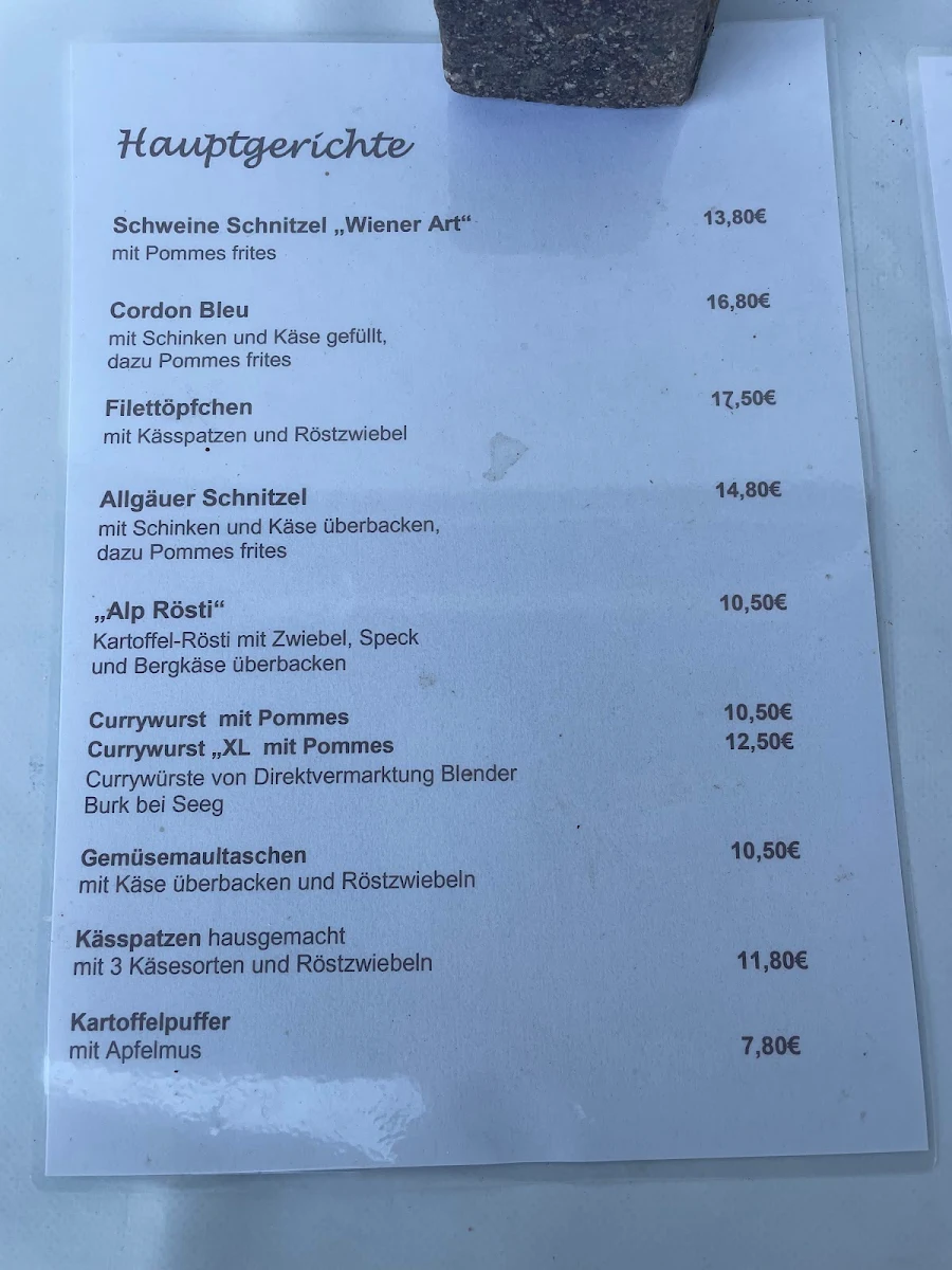Speisekarte photo 2