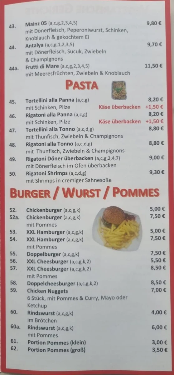 Speisekarte photo 2