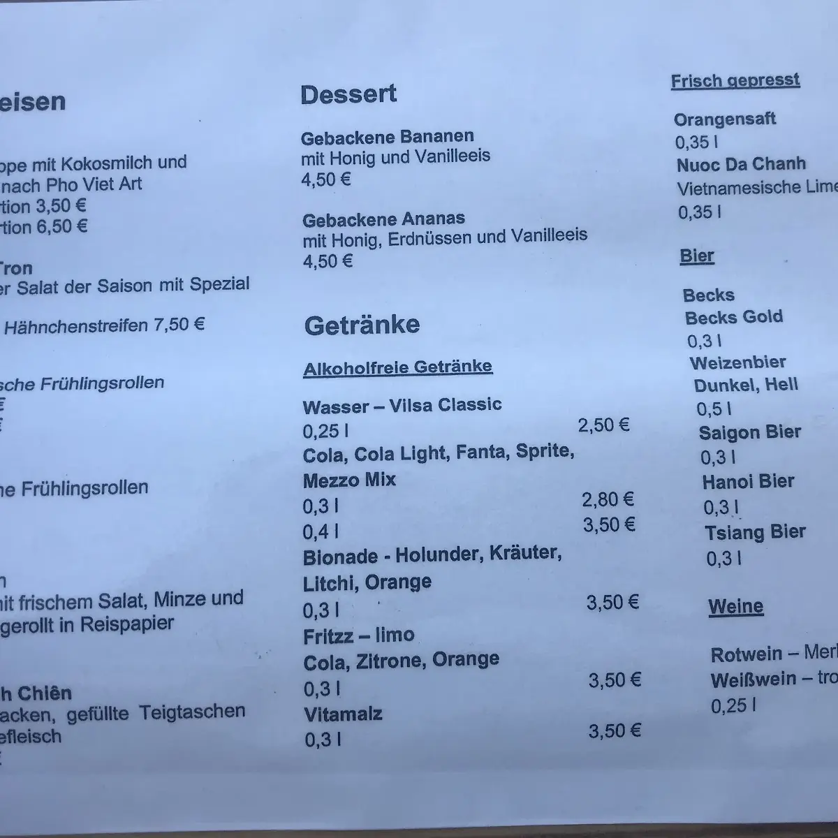 Speisekarte photo 6