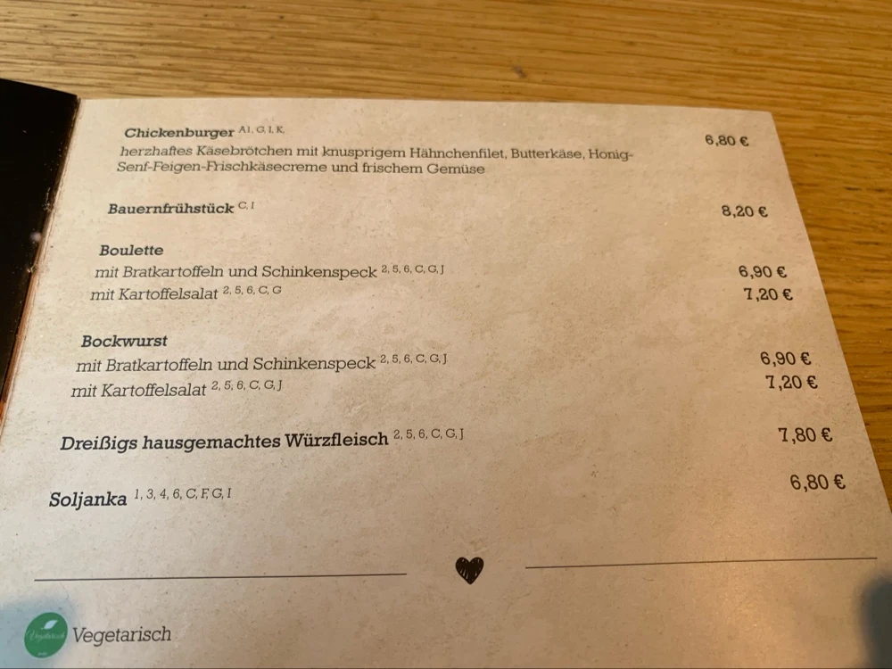 Speisekarte photo 8
