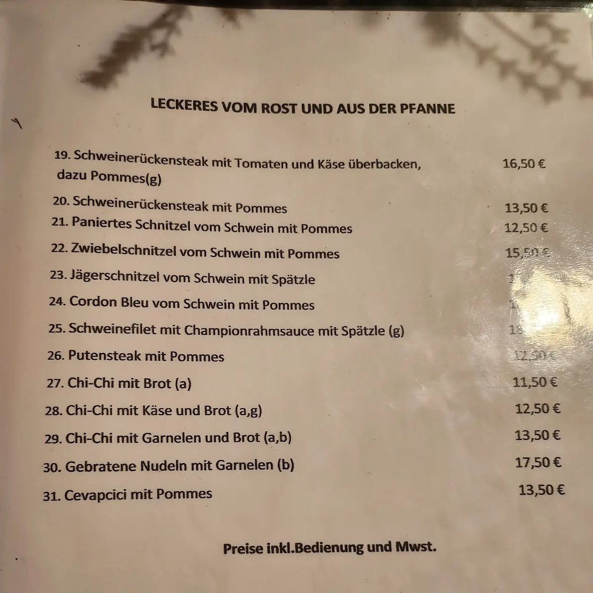 Speisekarte photo 1
