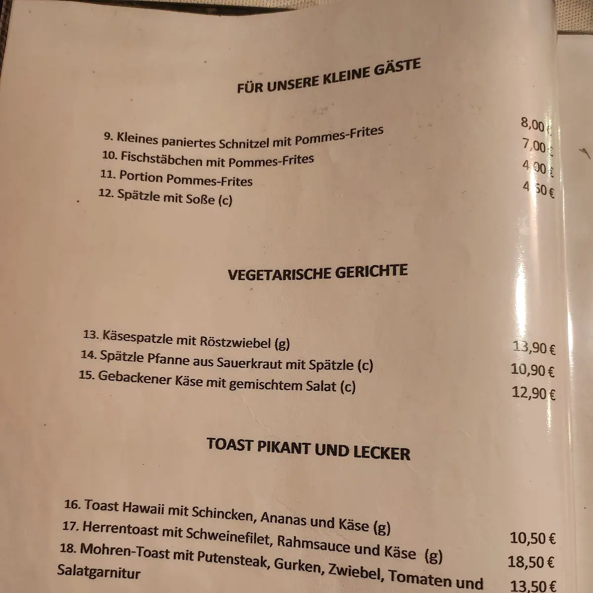 Speisekarte photo 4