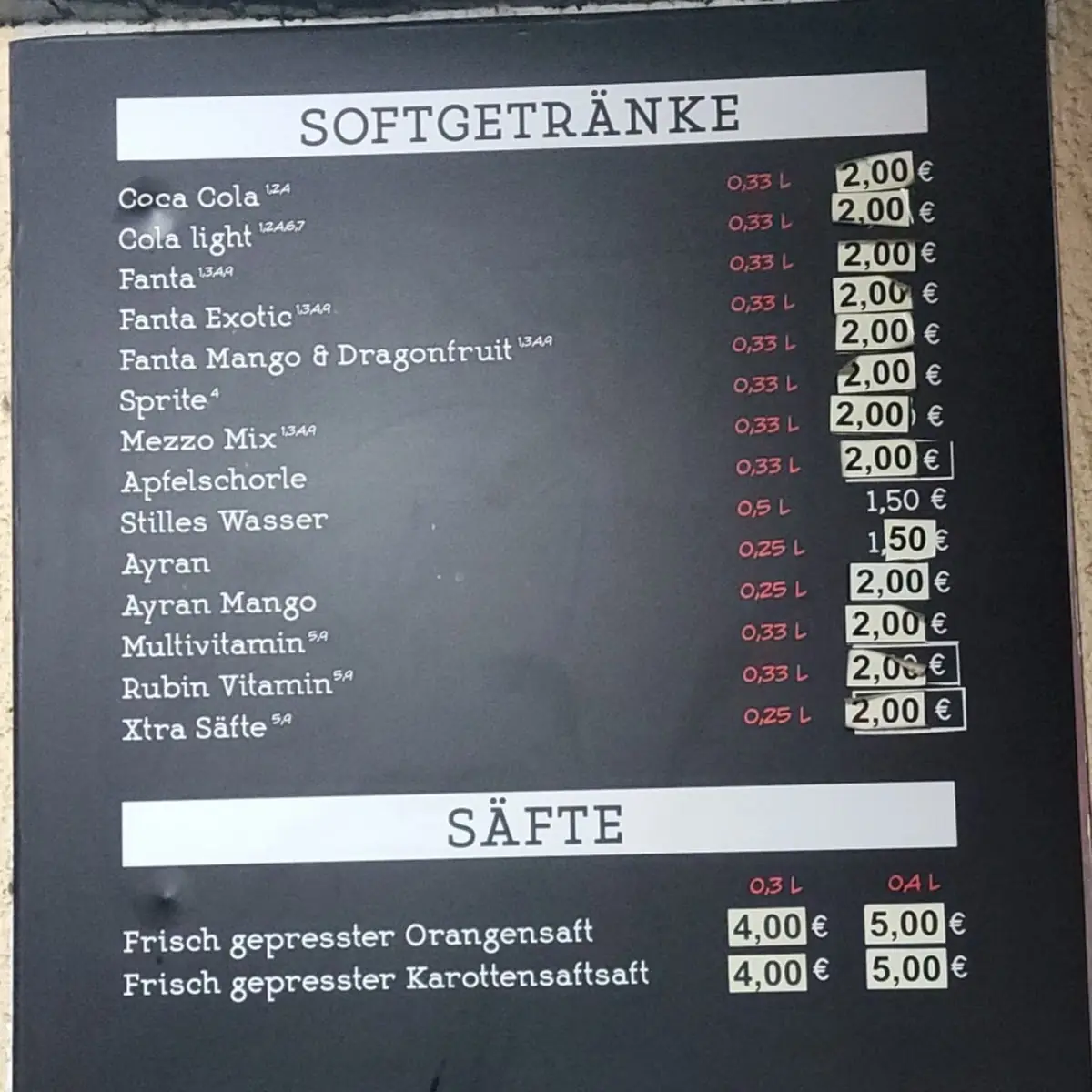 Speisekarte photo 3
