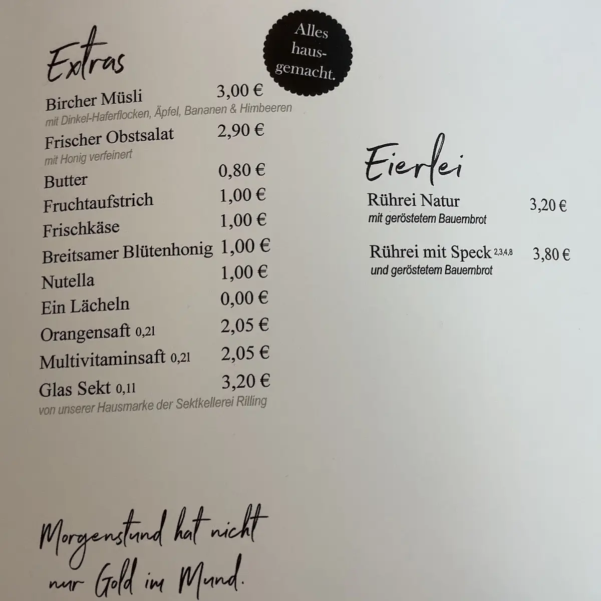 Speisekarte photo 2