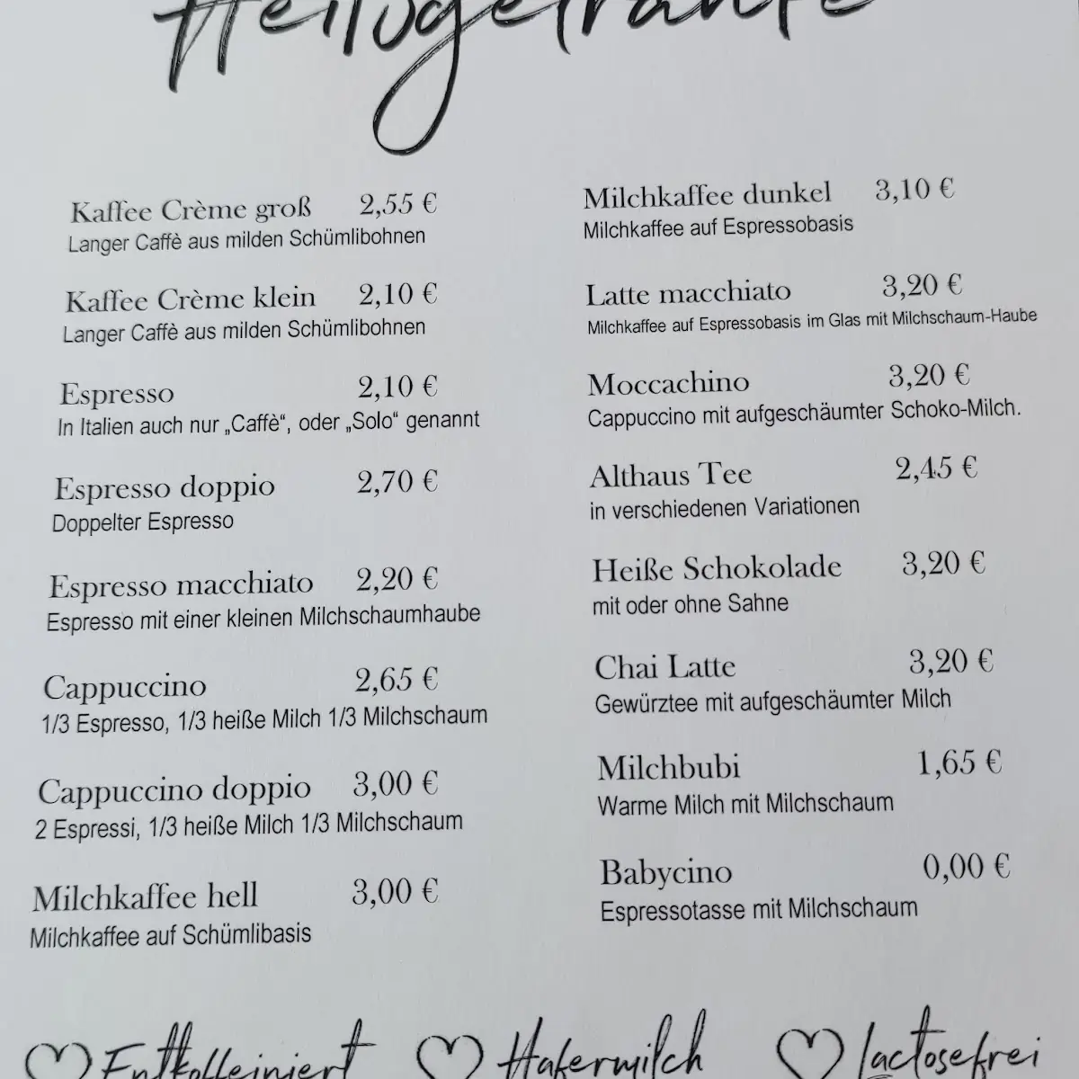 Speisekarte photo 4
