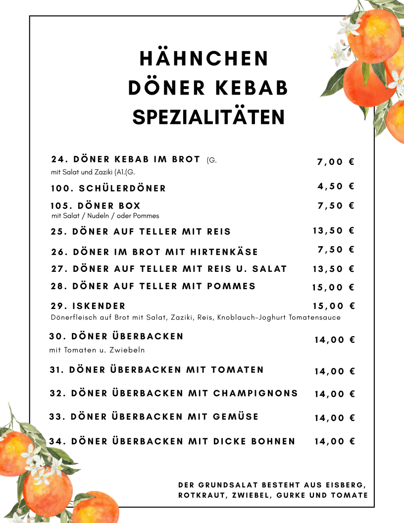 Speisekarte photo 3