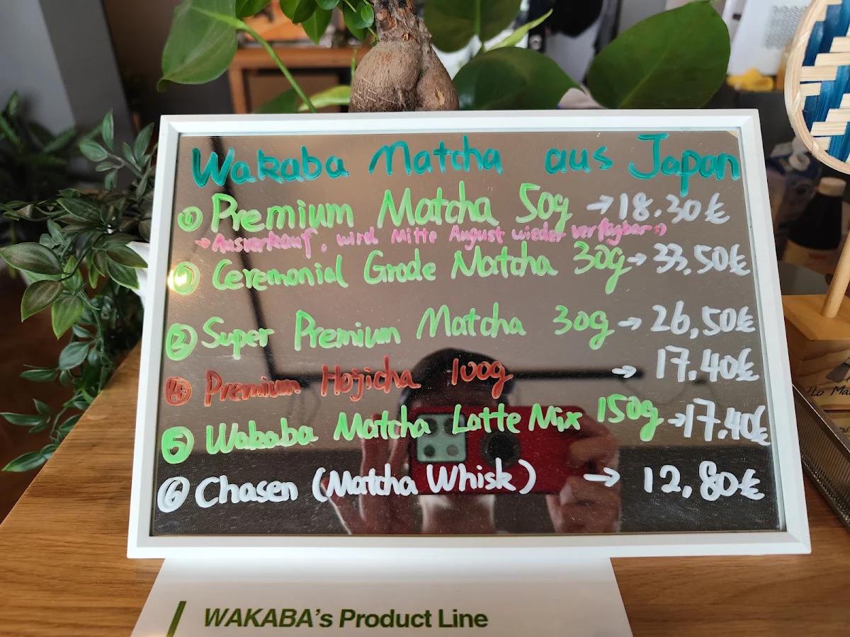 Speisekarte, Hallo Matcha Café