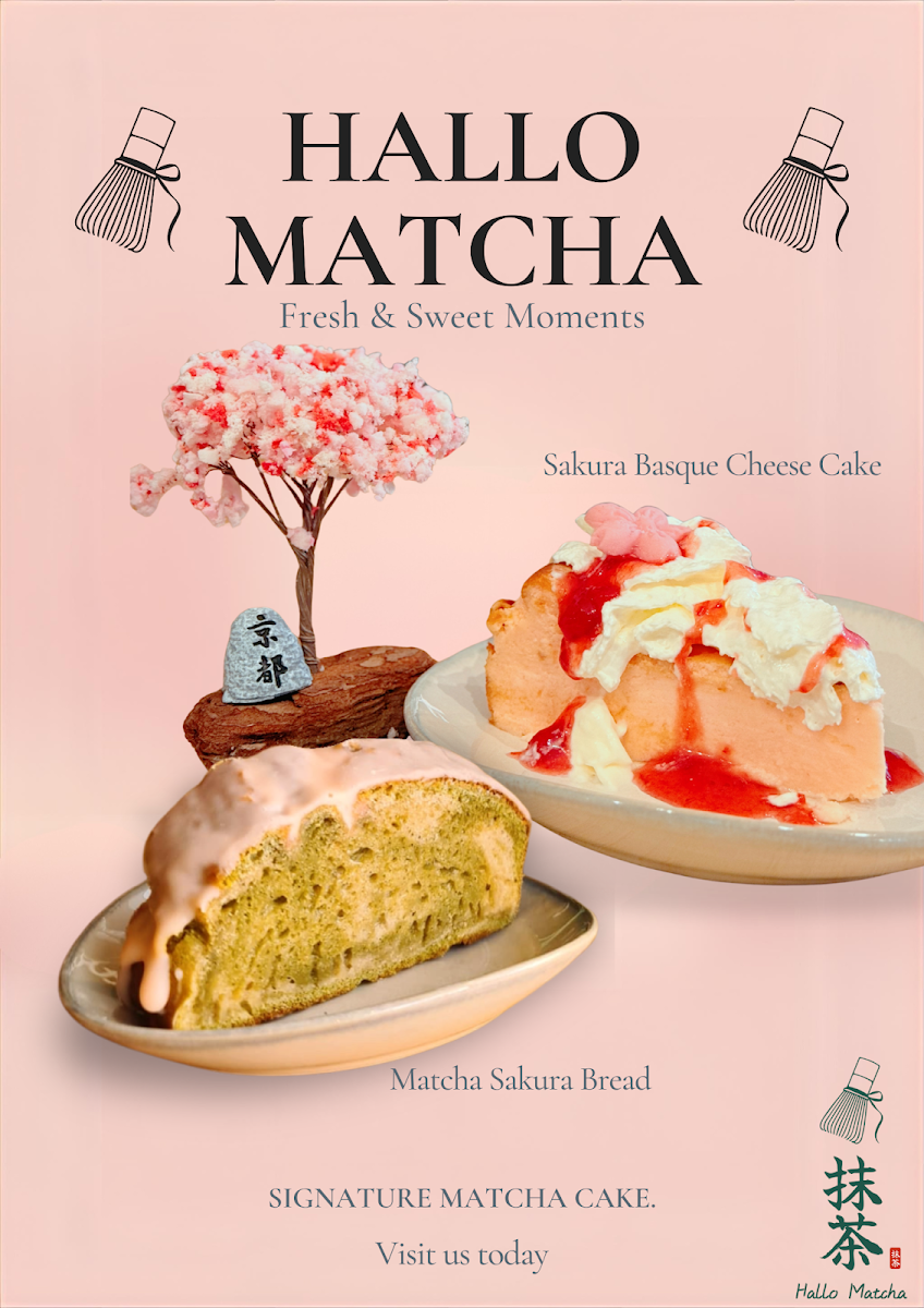 Speisekarte, Hallo Matcha Café