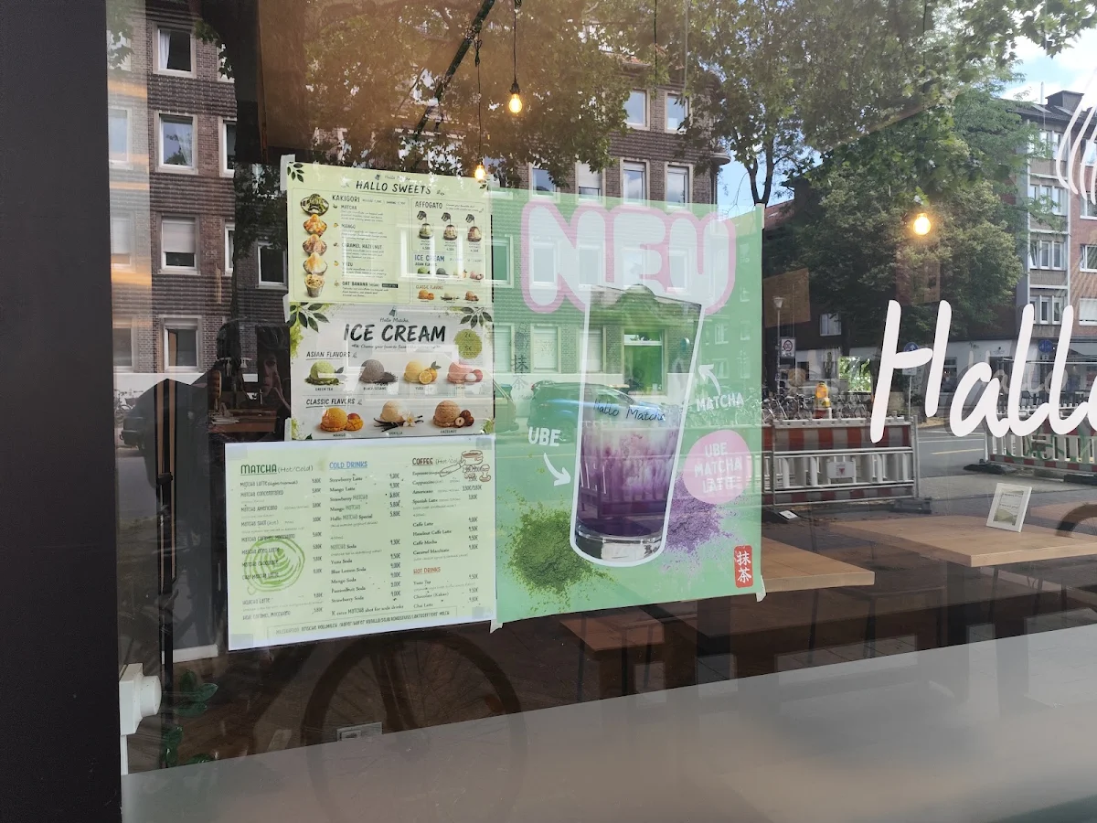 Speisekarte, Hallo Matcha Café
