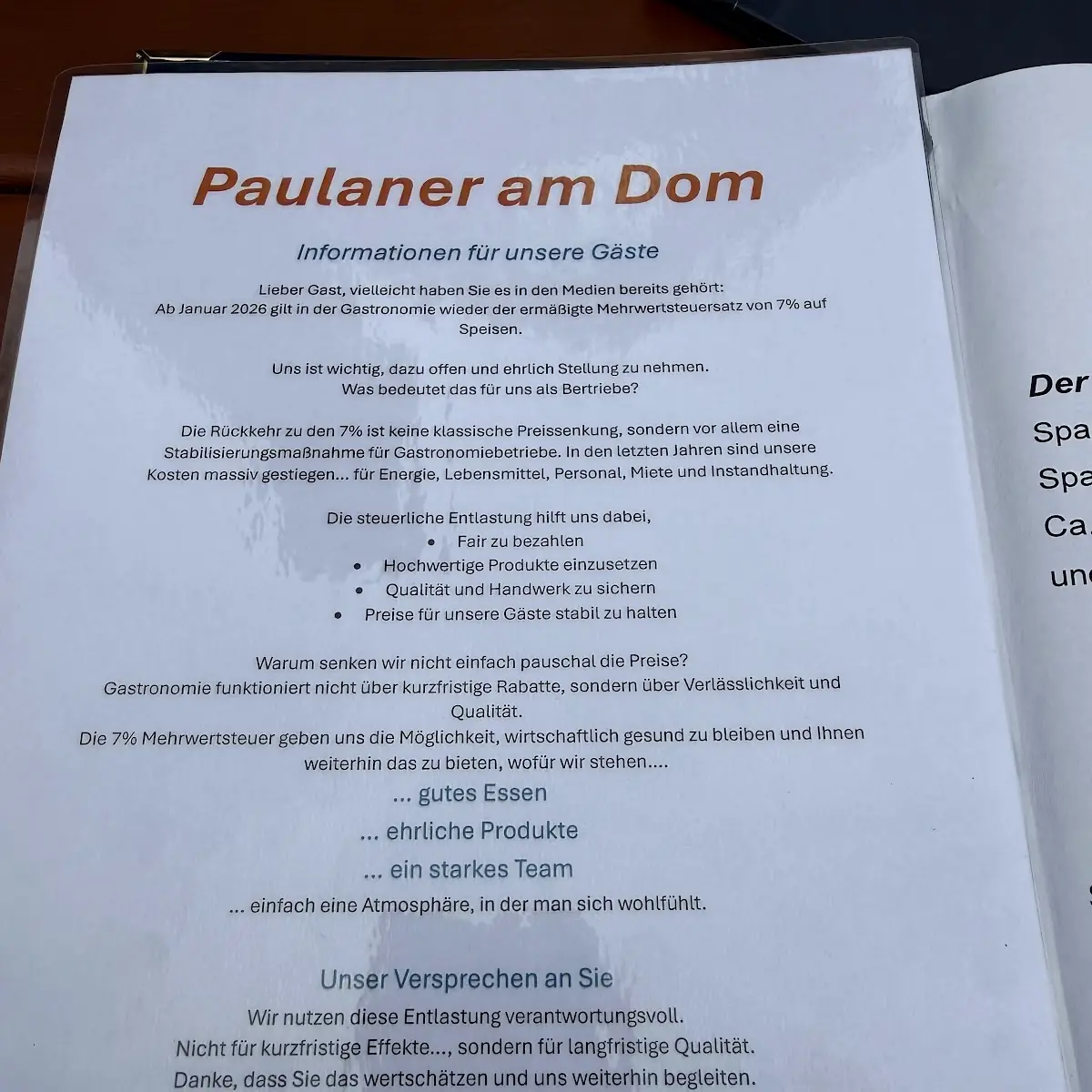 Speisekarte photo 3