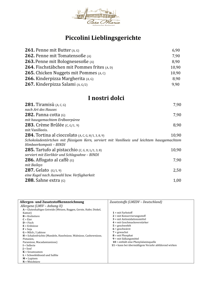 Speisekarte photo 1