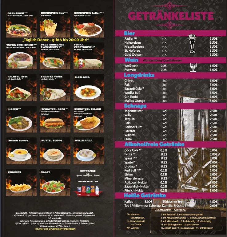 Speisekarte photo 2