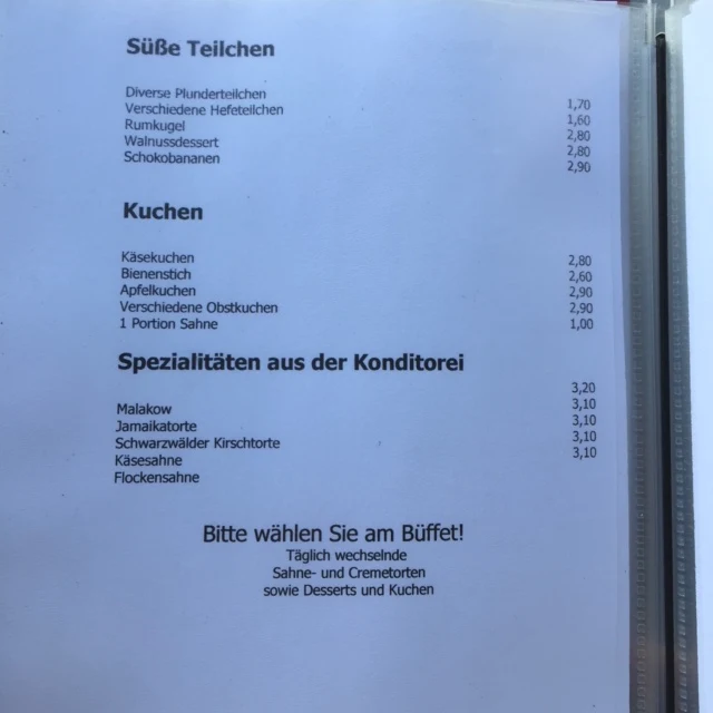 Speisekarte photo 1