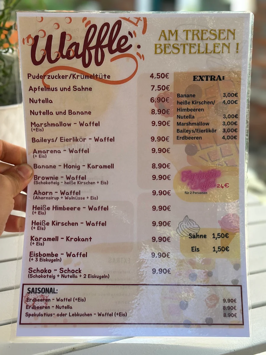Speisekarte, Dat Waffelhuus