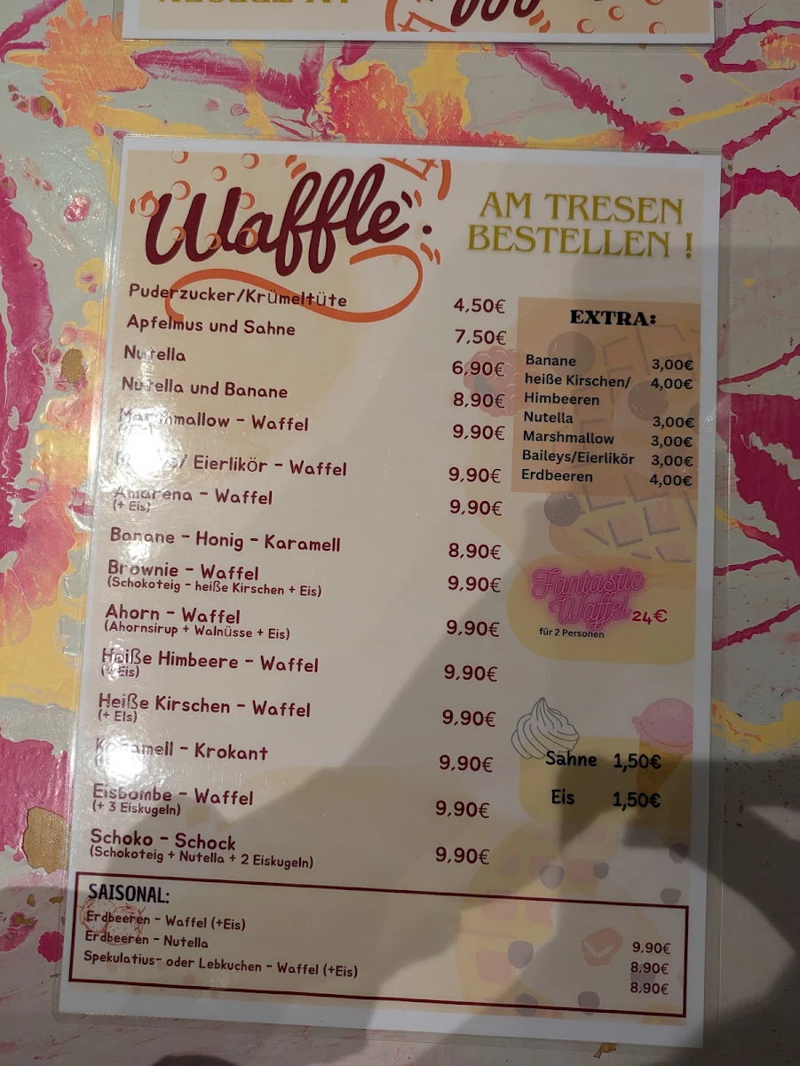 Speisekarte, Dat Waffelhuus