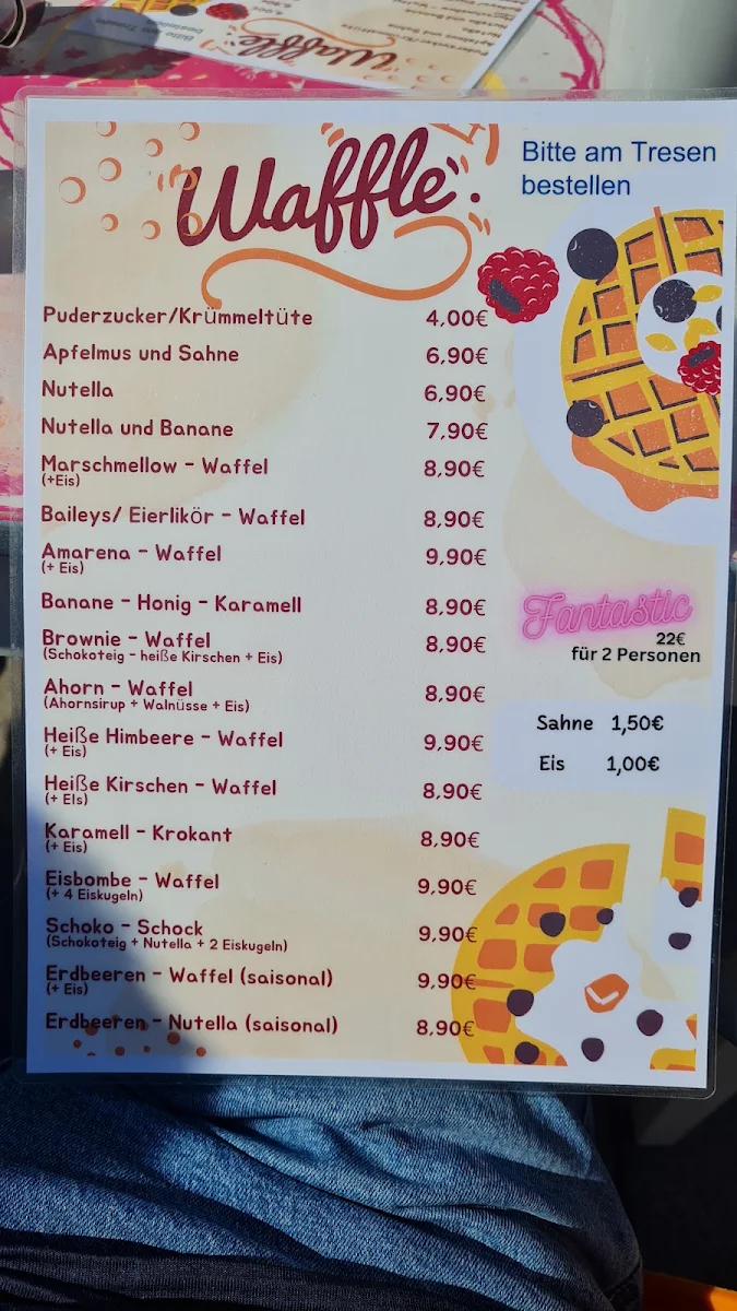 Speisekarte, Dat Waffelhuus
