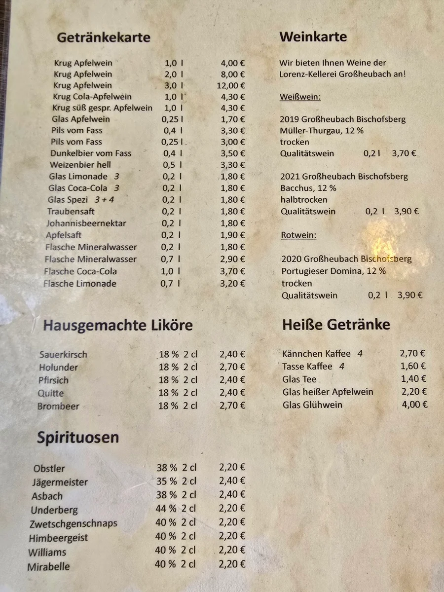Speisekarte photo 1