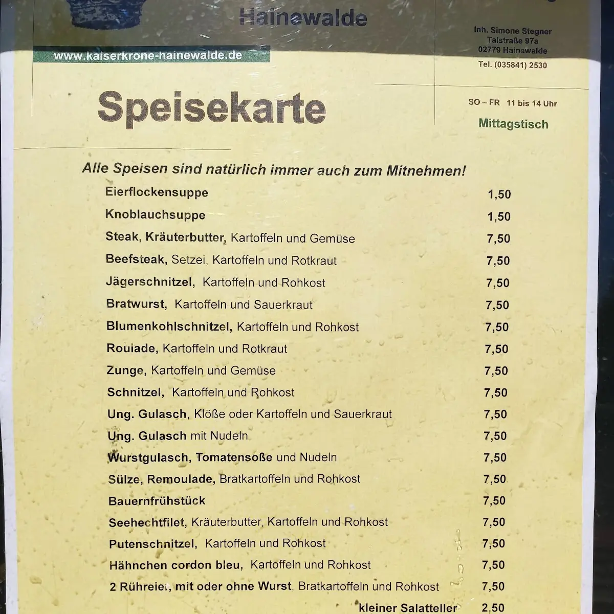 Speisekarte photo 3