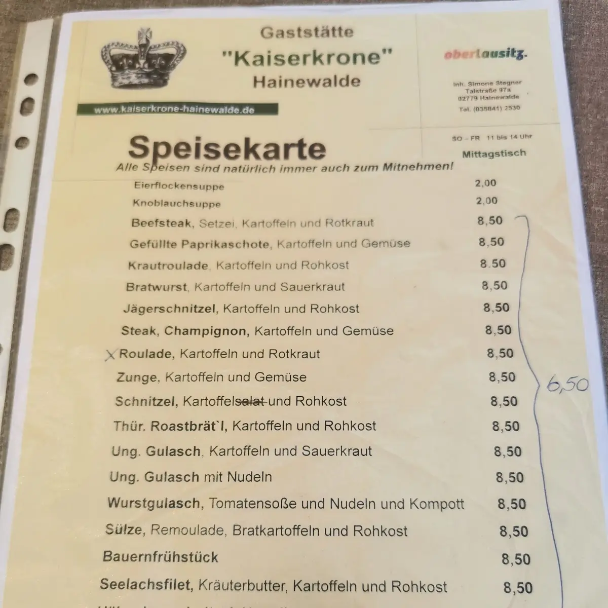 Speisekarte photo 4