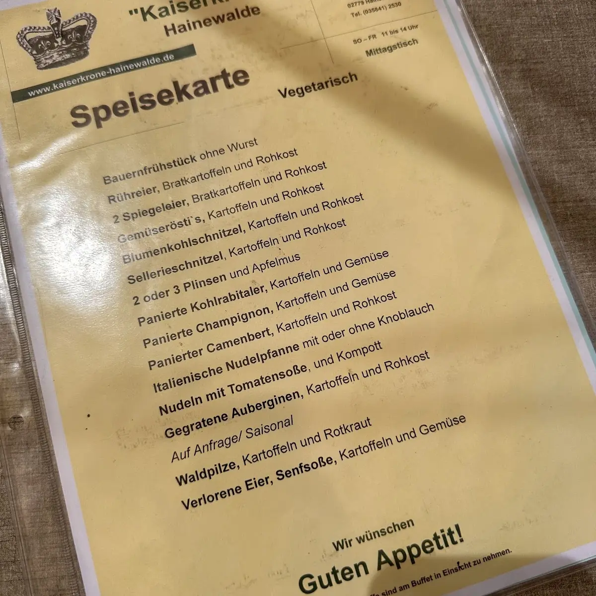 Speisekarte photo 5