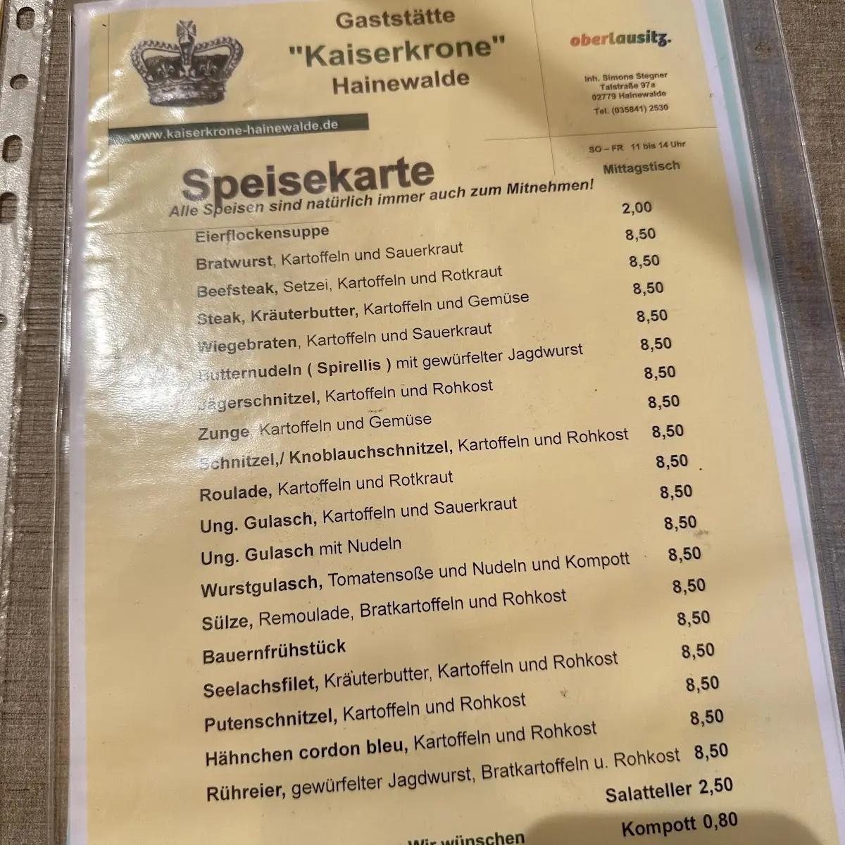 Speisekarte photo 6