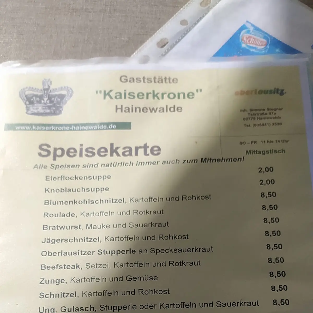 Speisekarte photo 7
